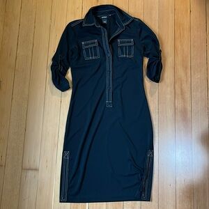 Express Western style shirt dress with contrast stitching size 5/6